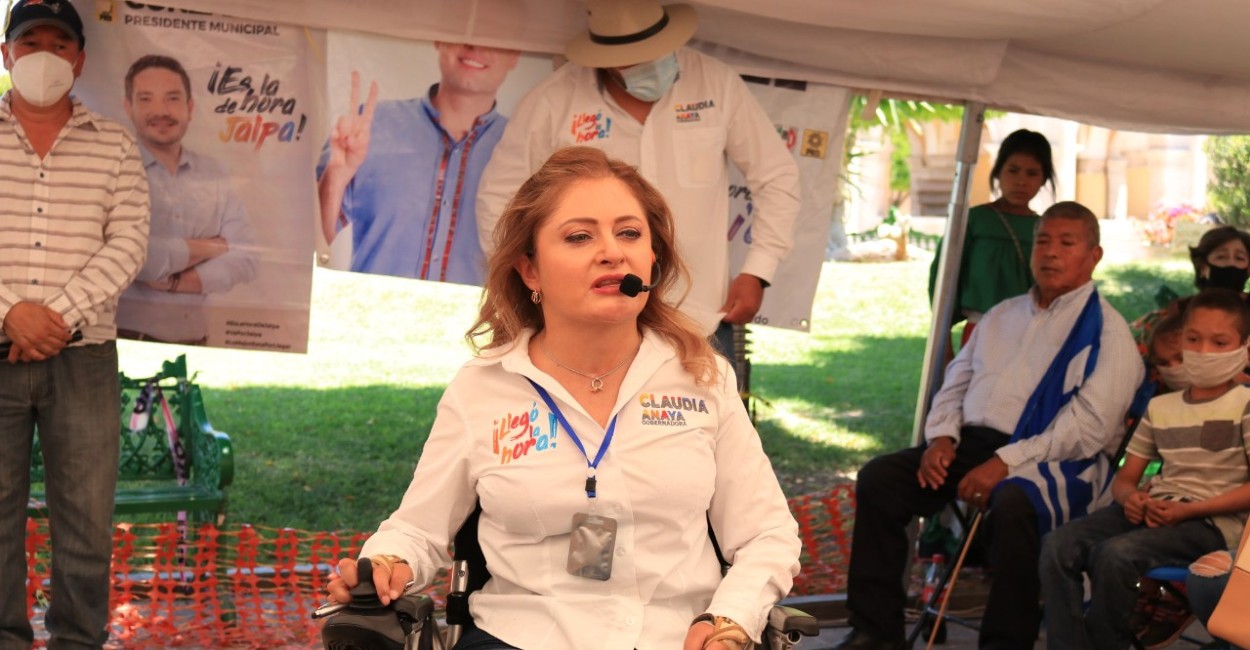 Claudia Anaya, candidata a la gubernatura de Zacatecas. | Fotos: Rocío Ramírez.