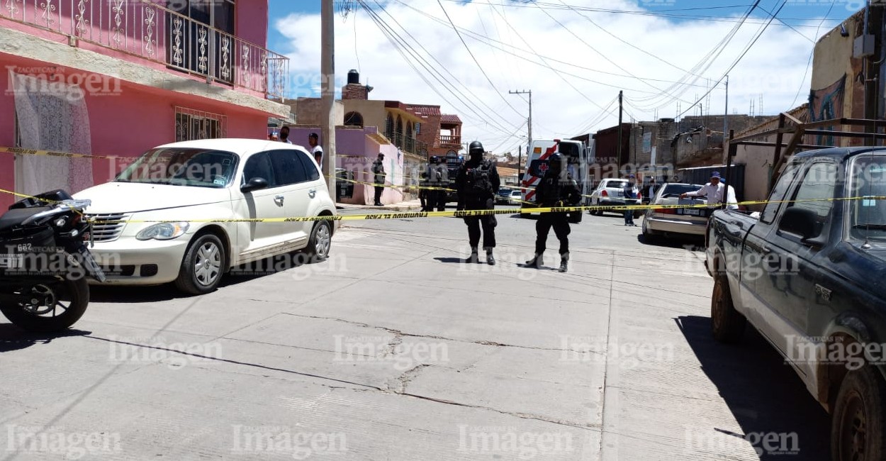 La zona fue acordonada por las autoridades. | Foto: Imagen de Zacatecas.