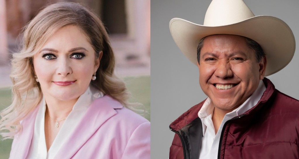 Claudia Anaya y David Monreal, candidatos a la gubernatura de Zacatecas. | Foto: cortesía. 