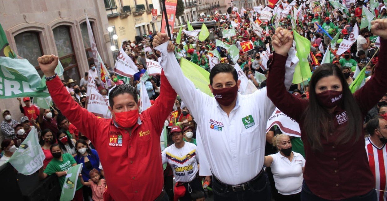 Cientos de Zacatecanos acudieron al cierre de campaña. | Foto: Cortesía.