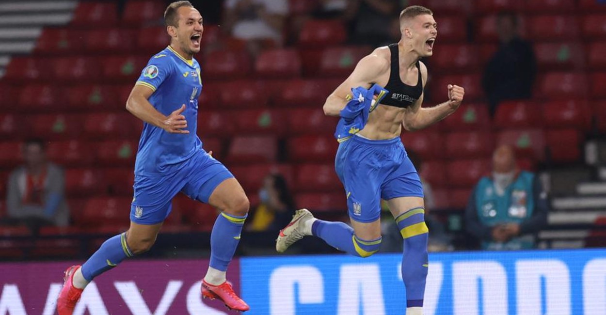 Un gol en tiempo de compensación del segundo tiempo extra dio el pase a los ucranianos. / Foto: Cortesía