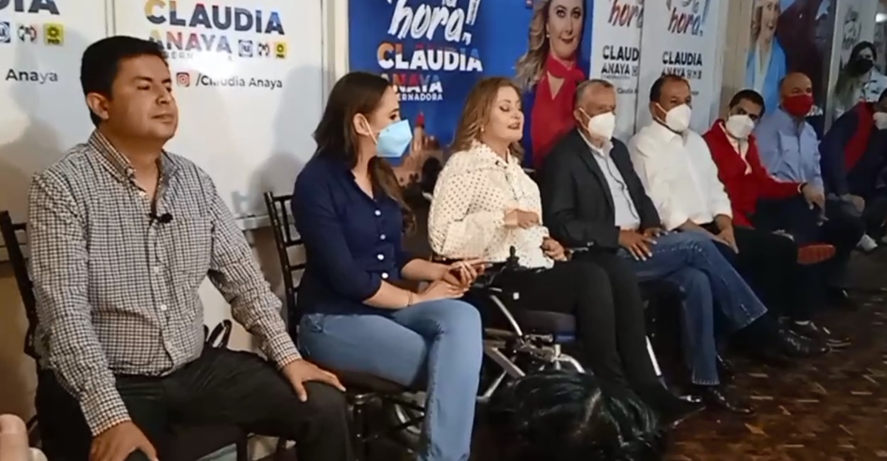 Claudia Anaya ofreció una conferencia de prensa. | Foto: Captura de pantalla.