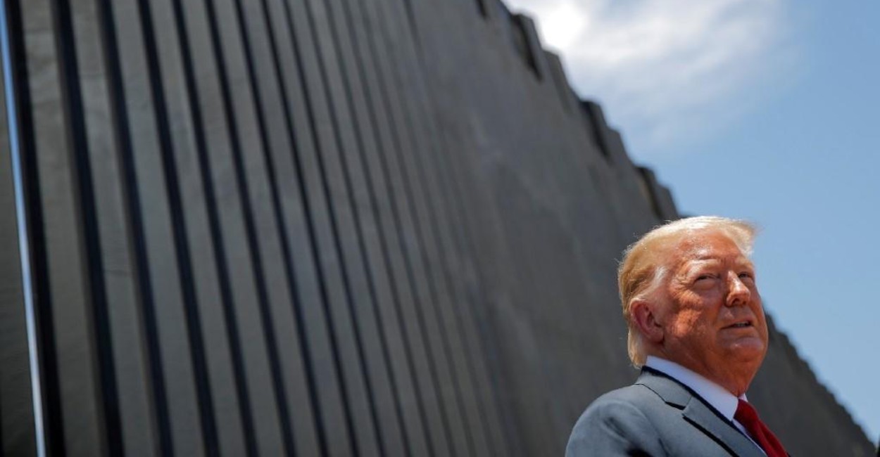 Desastroso, dijo Trump al llegar a la frontera con México. / Foto: Cortesía