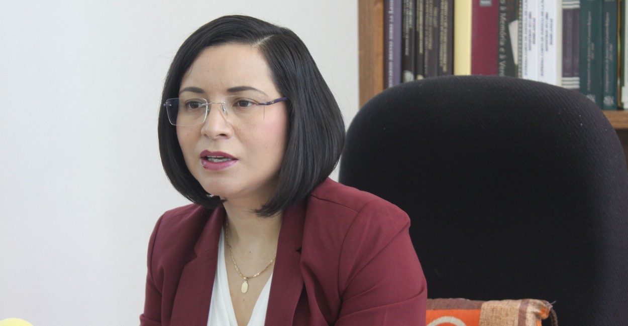 Luz Domínguez, presidenta de la CDHEZ.