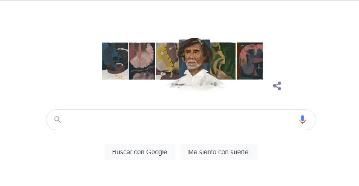 Francisco Toledo aparece en la página de Google. | Foto: Captura de pantalla.