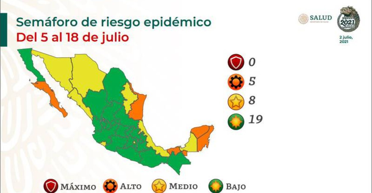 Zacatecas se encuentra en riesgo bajo. | Foto: Cortesía.