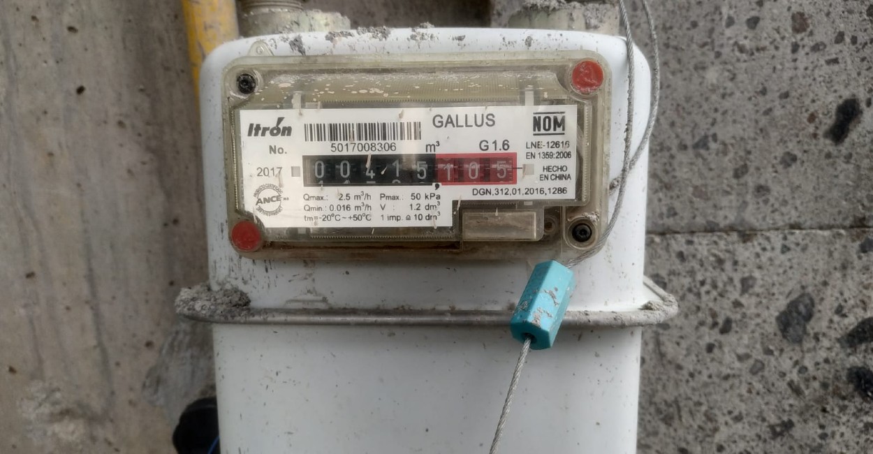 El tubo conectado de manera subterránea abastece de gas a los usuarios de Guadalupe. | Foto: Manuel Medina.