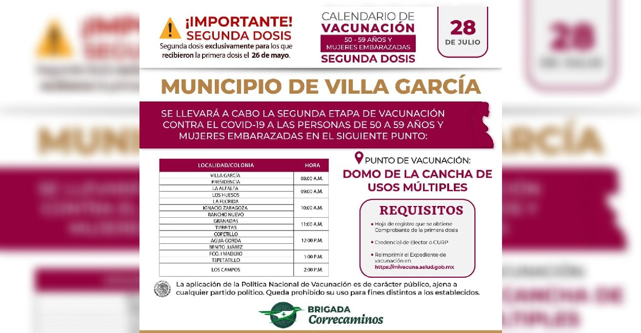 Es importante llevar su credencial del INE y hoja de registro, la cual pueden obtener en https://mivacuna.salud.gob.mx | Foto: Cortesía.