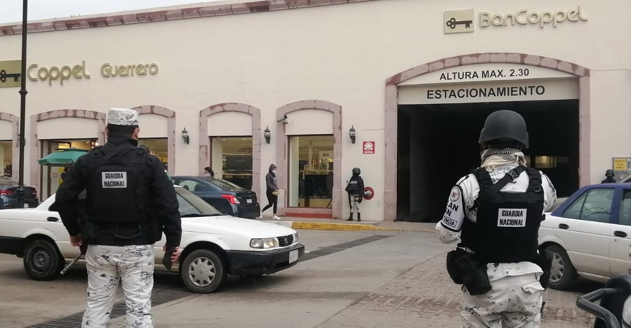 La Guardia Nacional acudió al reporte, pero no hay detenidos. / Foto: Cortesía