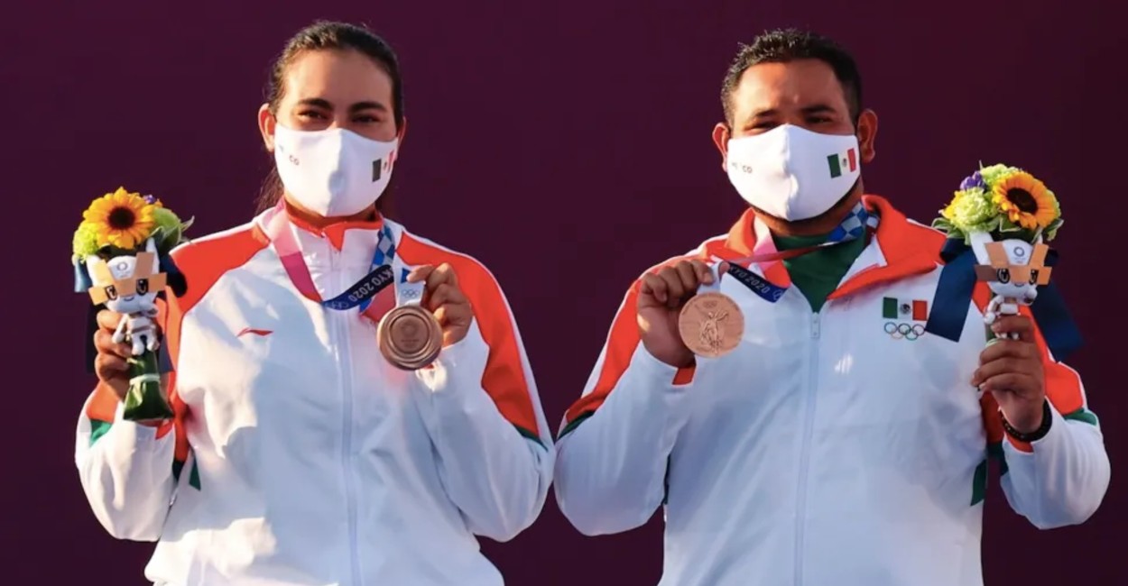 México obtuvo bronce en la competencia de tiro con arco mixto. | Foto: cortesía.