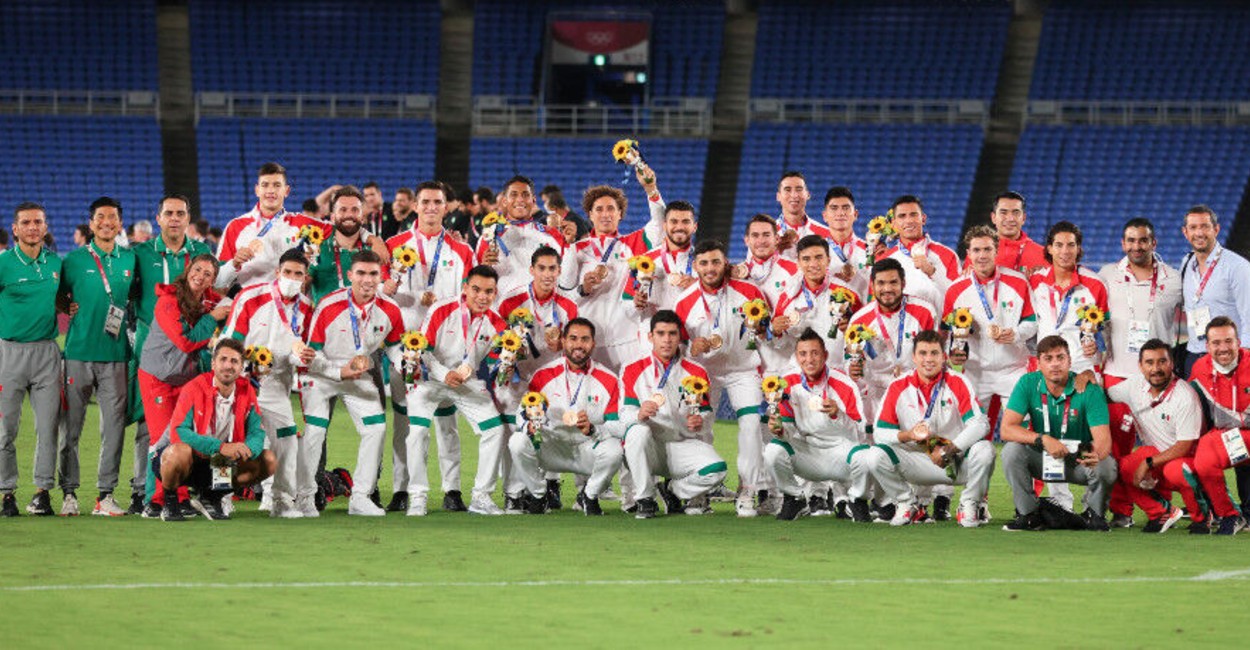 La Selección Mexicana recibió el bronce luego de que se jugara la final olímpica. | Foto: cortesía. 