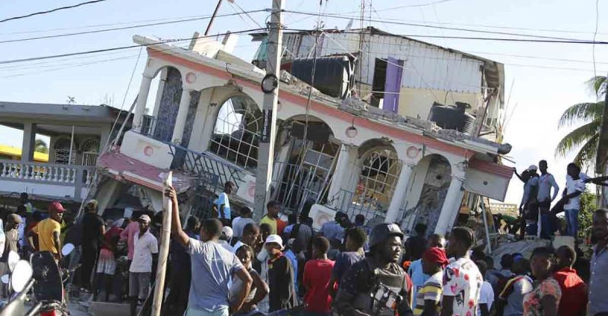 Este sábado un sismo de magnitud de 7.2 sacudió a Haití. | Foto: cortesía