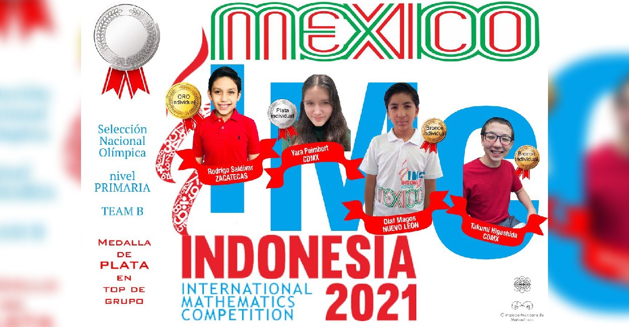 Organizadores de las Olimpiadas de Matemáticas en México informaron sobre el triunfo del niño. | Foto: Cortesía.