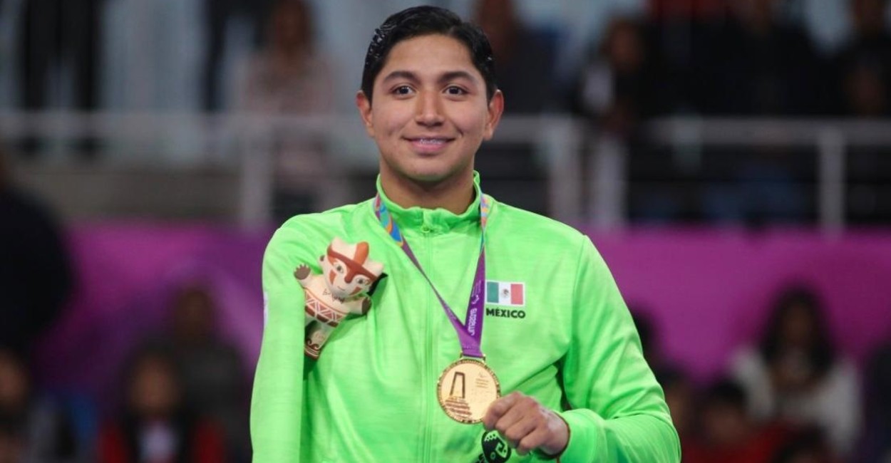 Juan Diego García obtuvo el oro en su debut en Para Taekwondo. / Foto: Cortesía