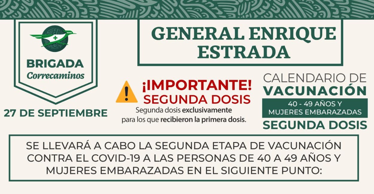 Vacunación covid-19 Zacatecas General Enrique Estrada