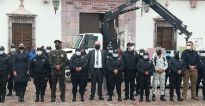 entrega de equipo a policías Zacatecas