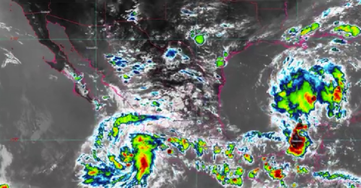 La depresión tropical se encuentra en el Océano Pacífico. | Foto: Cortesía. 