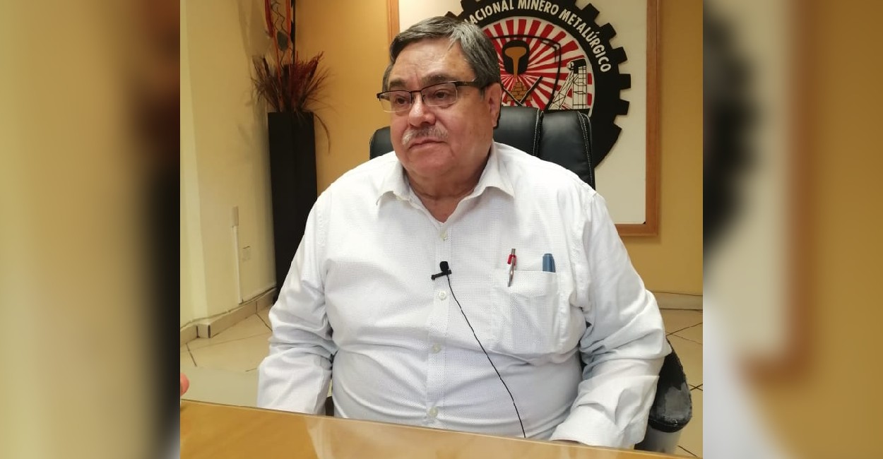Carlos Pavón Campos, secretario general del Sindicato Minero Metalúrgico El Frente.