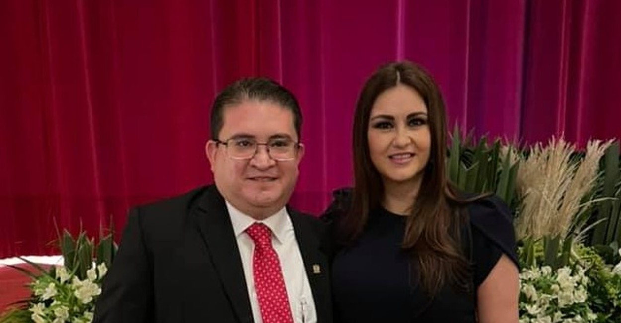 Rubén Ibarra, rector de la UAZ, y la senadora Geovanna Bañuelos.