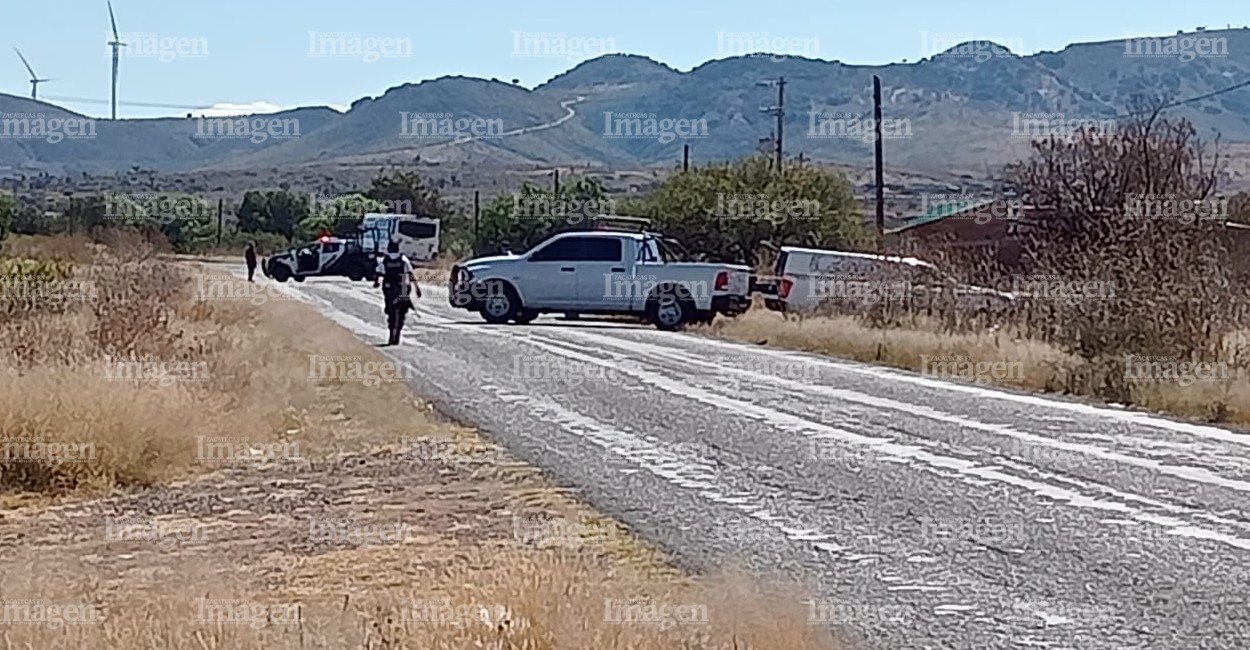 El cadáver estaba envuelto en cobijas. | Foto: Imagen de Zacatecas.