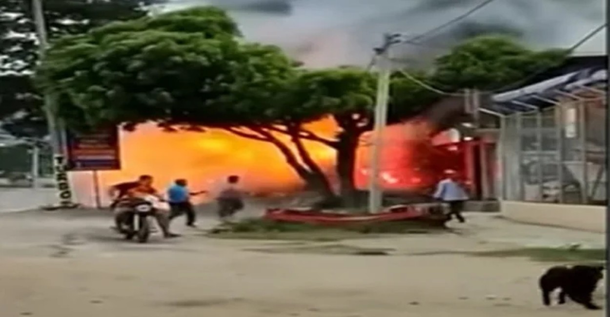 explosión fábrica pólvora Santa Marta