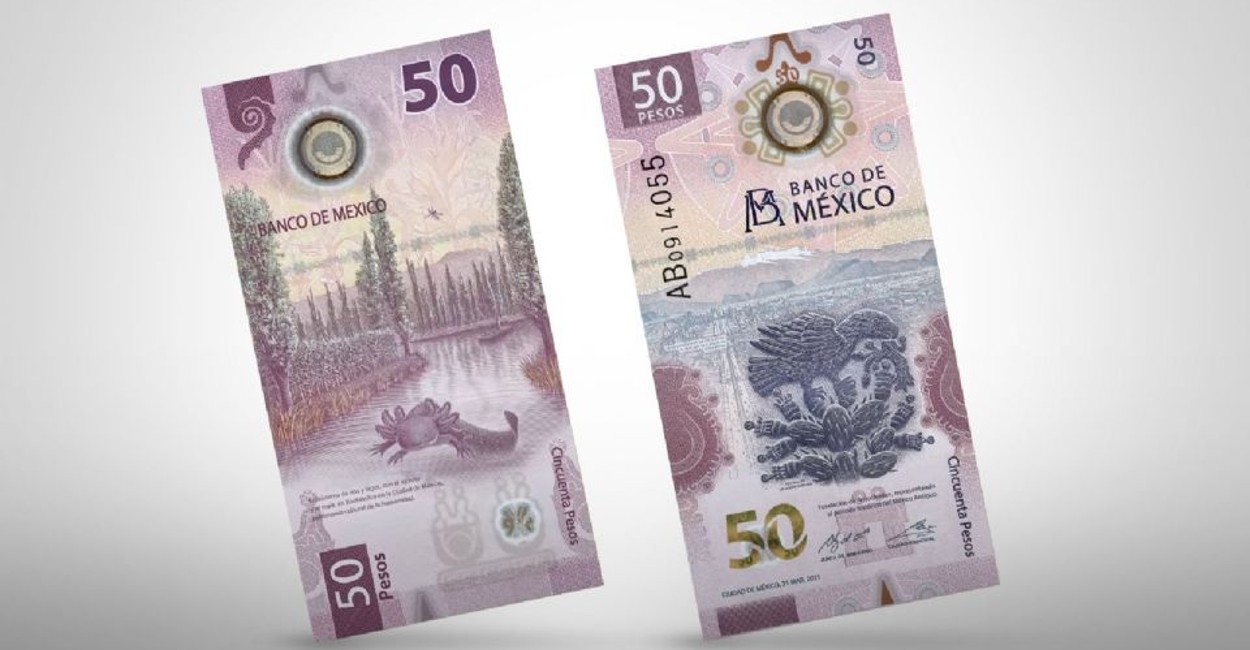 Billete 50 pesos Fundación Tenochtitlán
