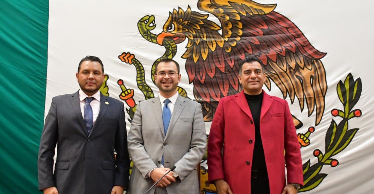Armando Delgadillo, Jehú Salas y José Luis Figueroa, diputados locales.