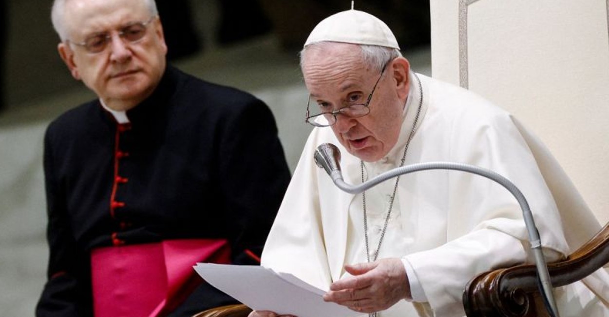 El Papa Francisco durante su audiencia semanal. | Foto: Reuters