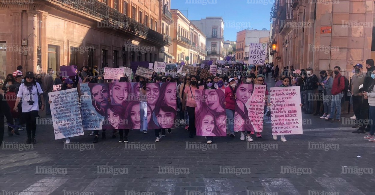 8M Zacatecas marcha Día Internacional de la Mujer