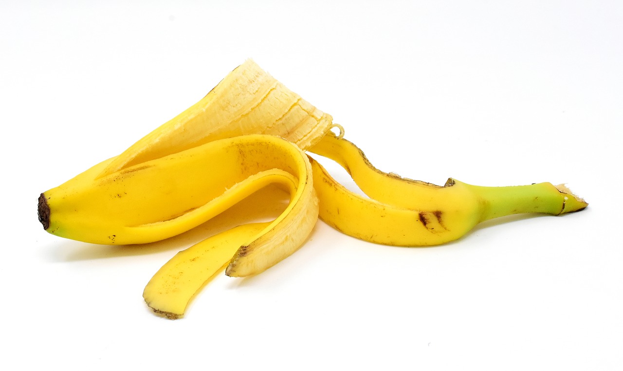 Cáscara de plátano para los pies