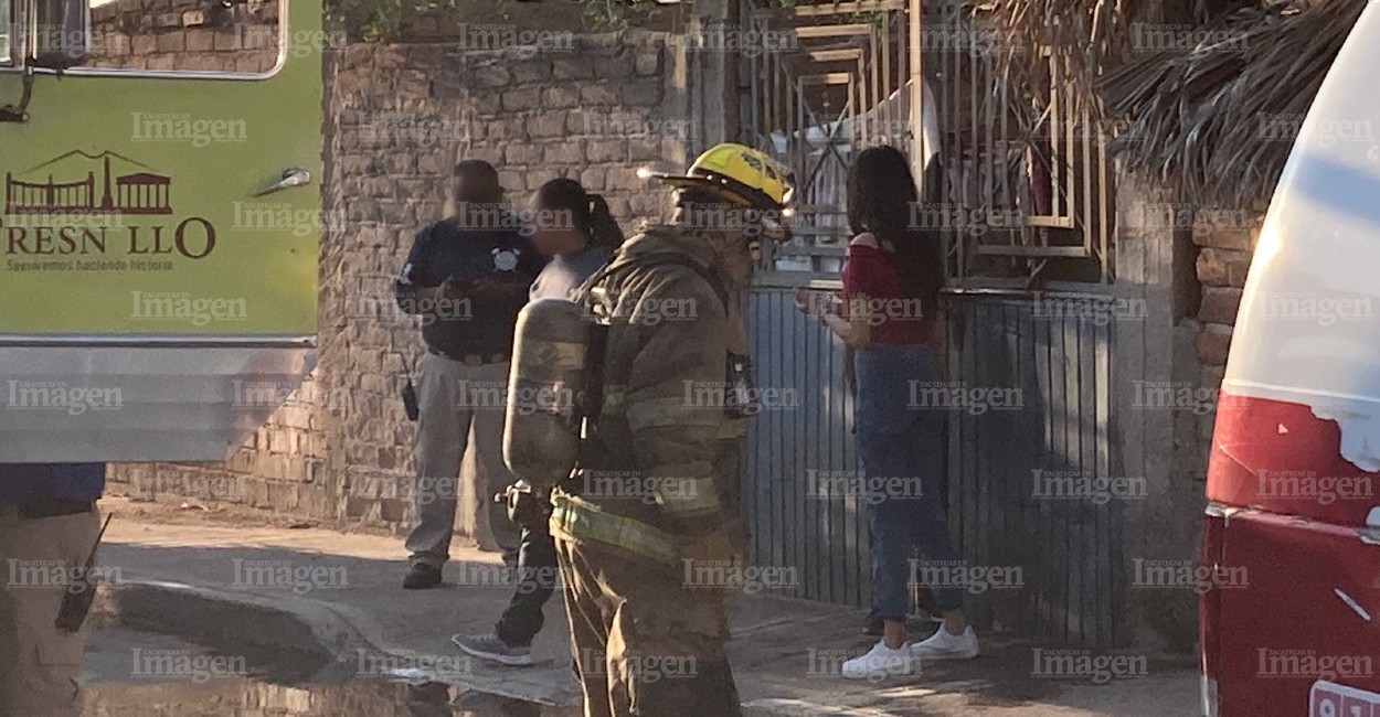 Los vecinos se percataron del humo y llamaron al 911. | Foto: Imagen de Zacatecas.