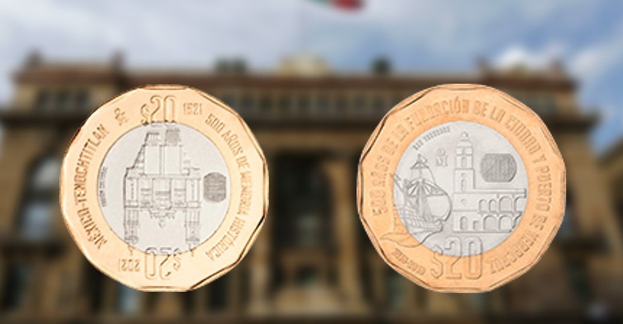 Monedas conmemorativas de 20 pesos