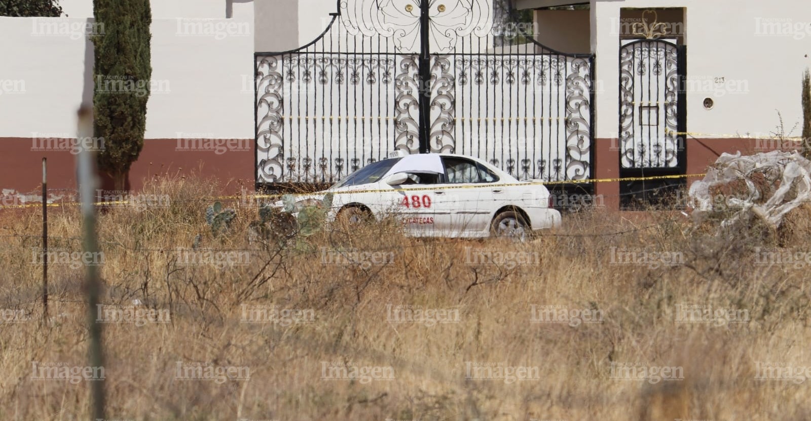 Quien manejaba el carro de sitio número económico 480 con sitio en Zacatecas. | Foto: Imagen.