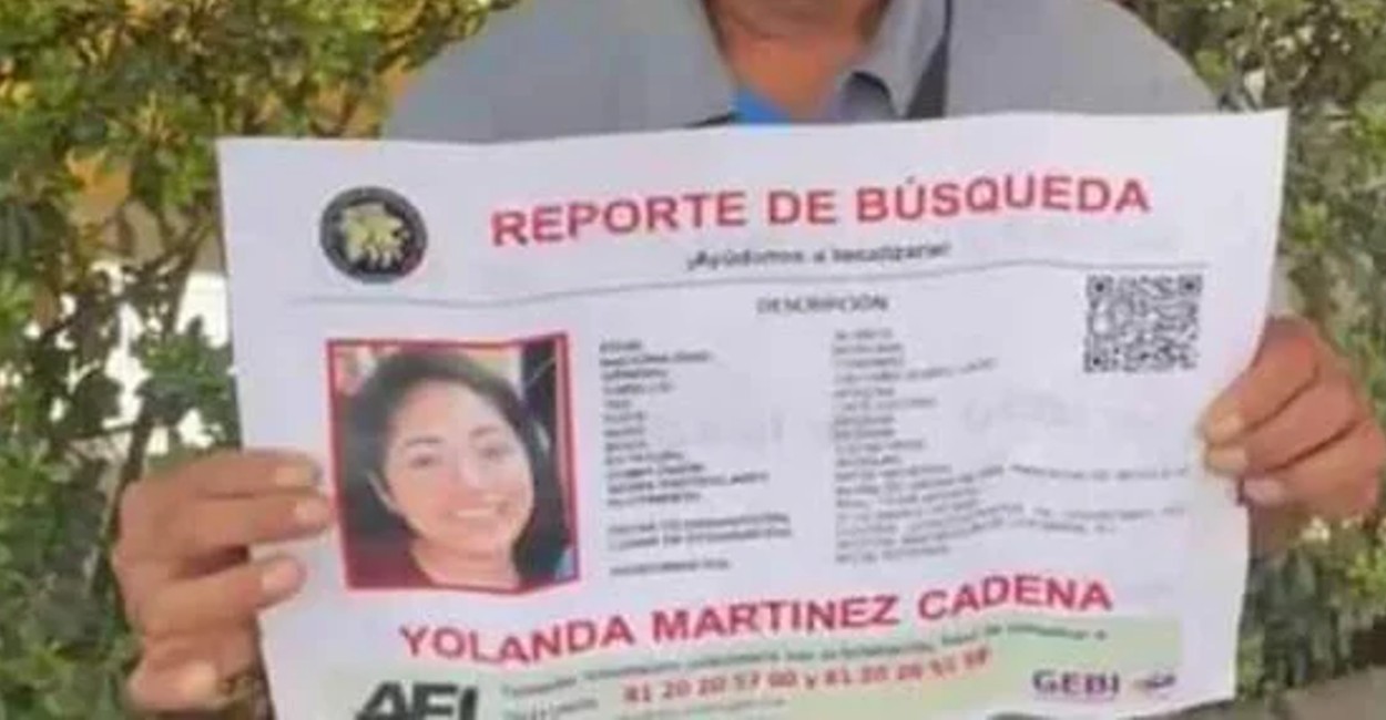 Yolanda desapareció el 31 de marzo. | Foto: Cortesía