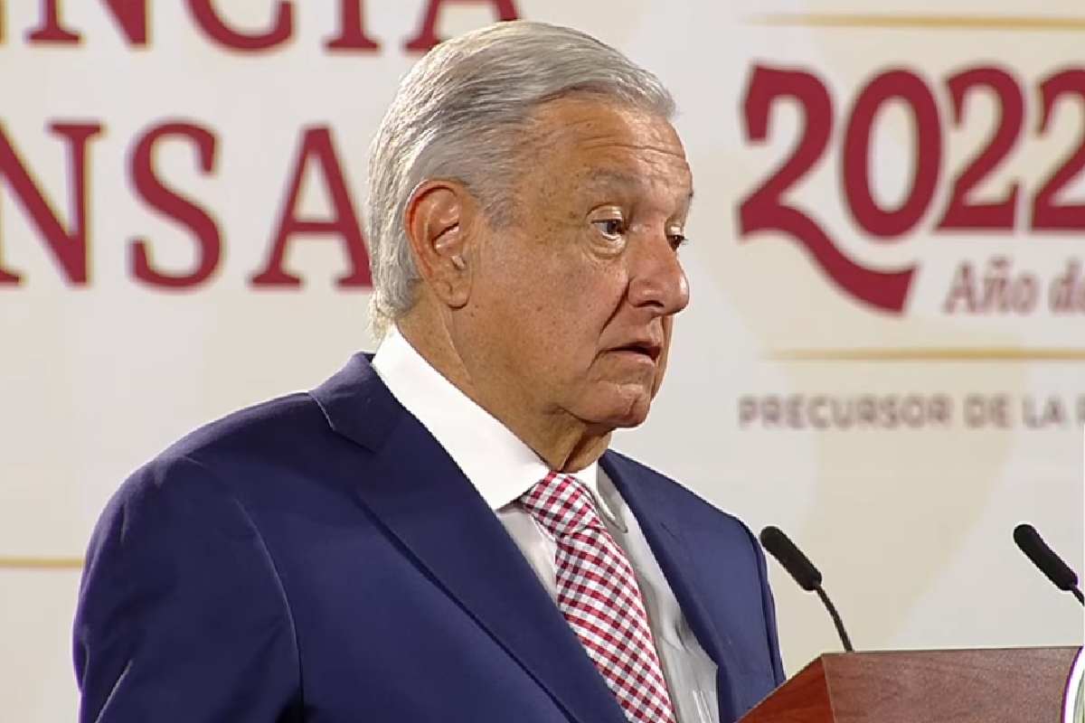 Andrés Manuel López Obrador en la Mañanera.