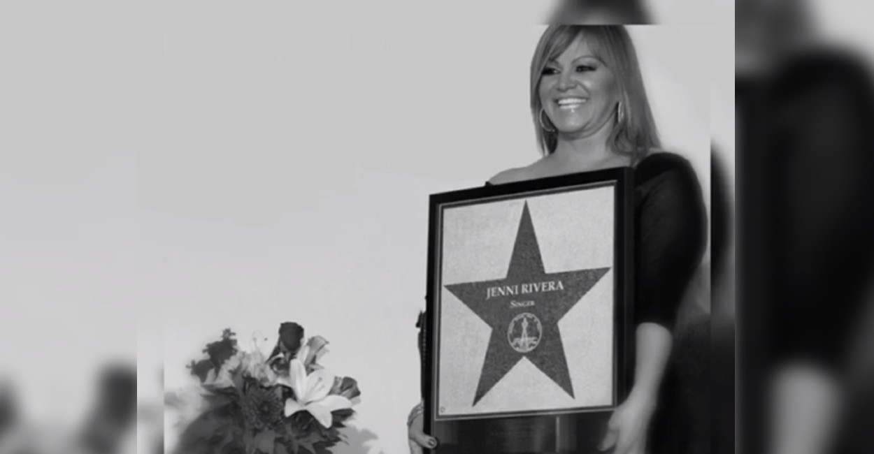 Jenni Rivera será reconocida con una estrella en el Paseo de la Fama de Hollywood. | Foto: Cortesía.