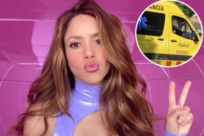 Shakira: Las primeras imágenes de Shakira siendo trasladada en ambulancia