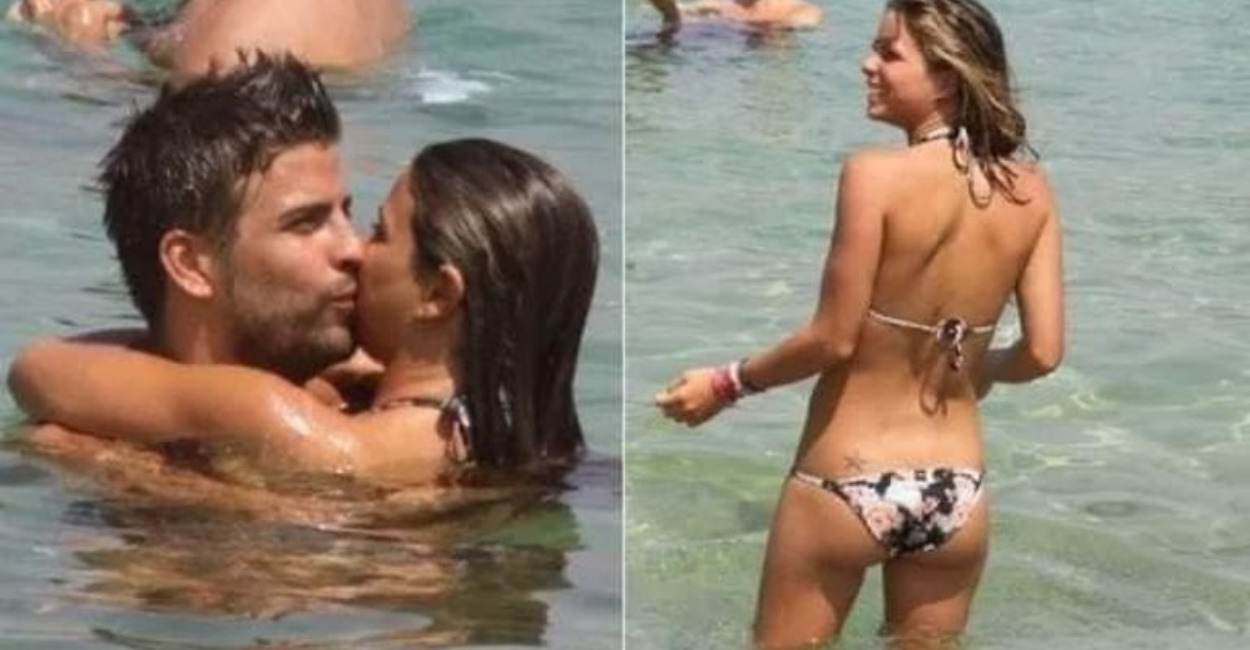Shakira Salen a la luz fotos de Gerard Piqué con una joven mujer besándose (2)