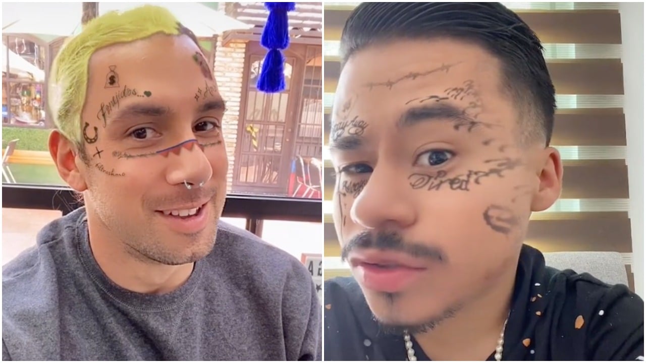 Vídeo: Los filtros con tatuajes de Christian Nodal que se viralizaron en TikTok