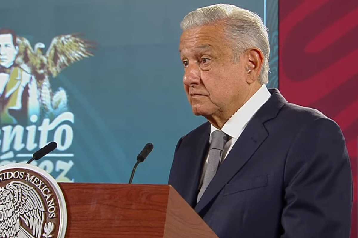 Andrés Manuel López Obrador en la conferencia Mañanera