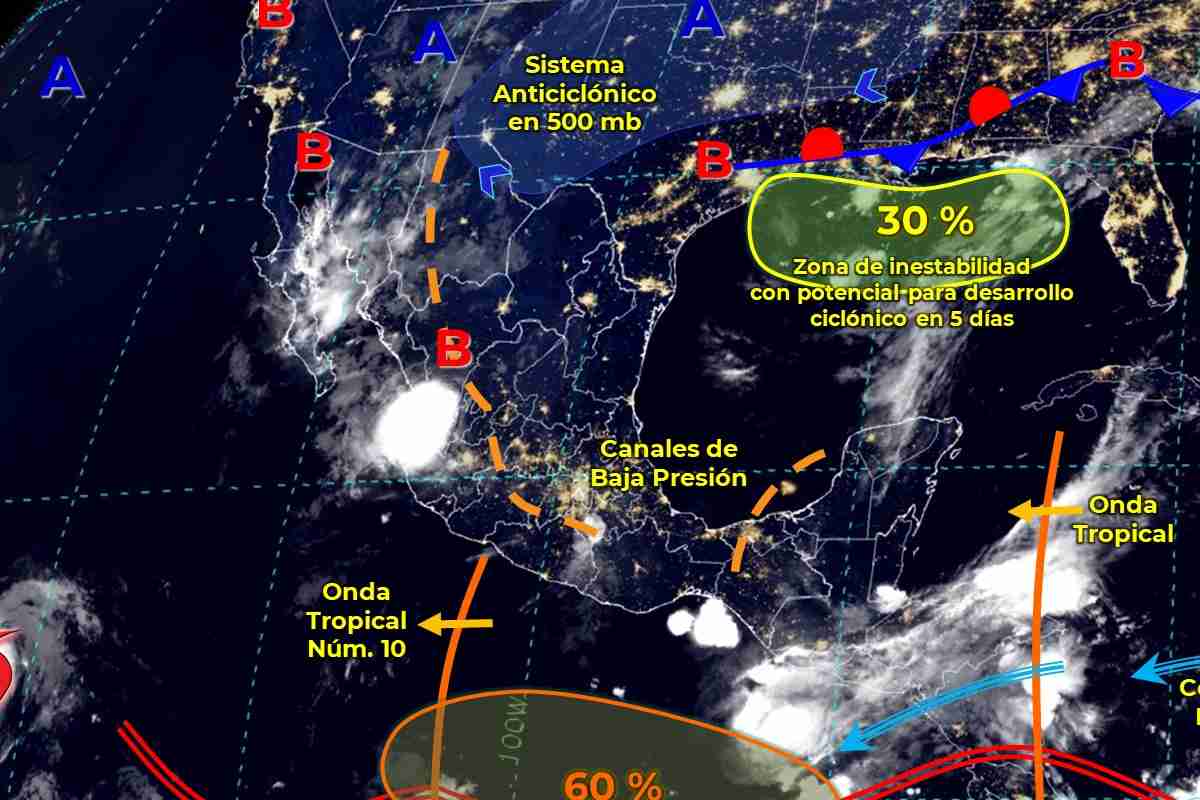 Mapa meteorológico de México