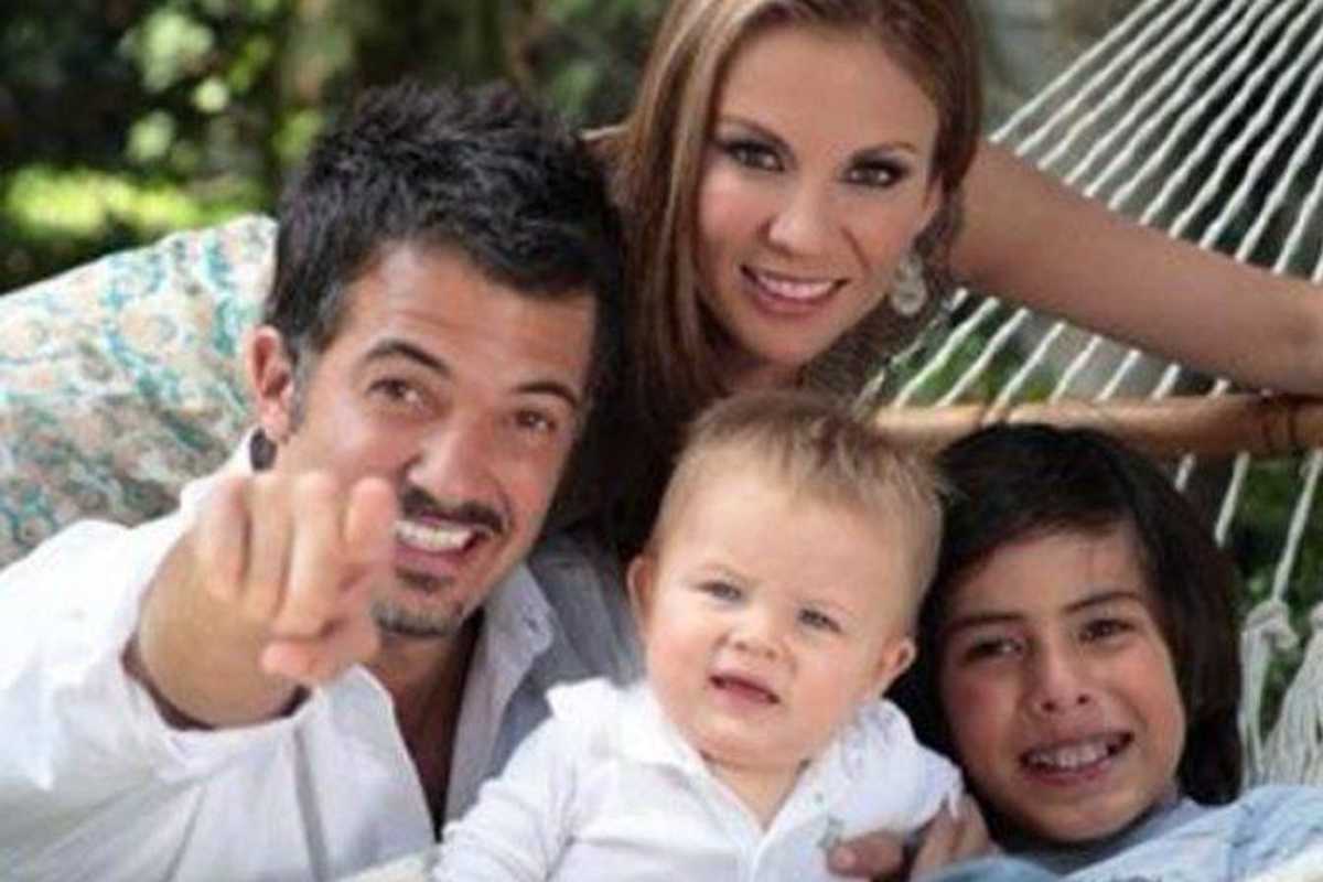 Ingrid Coronado Fernando del Solar con sus hijos