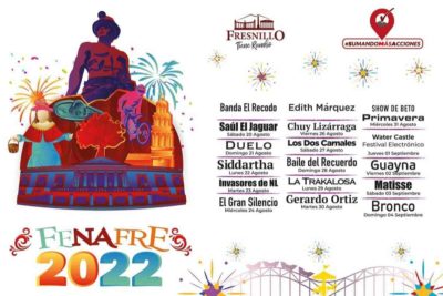 Feria Nacional de Fresnillo 2022 artistas