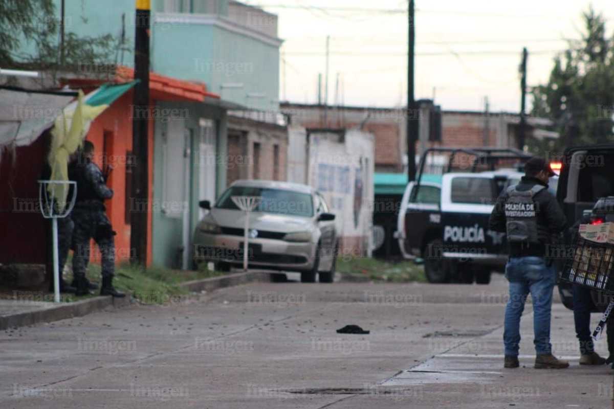 Civiles armados balean una casa, en la colonia Plutarco Elías Calles. | Foto: Imagen de Zacatecas.