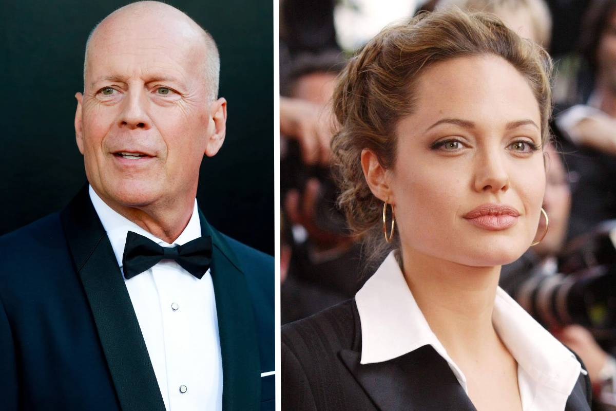 Bruce Willis y Angelina Jolie Dos famosos Zurdos