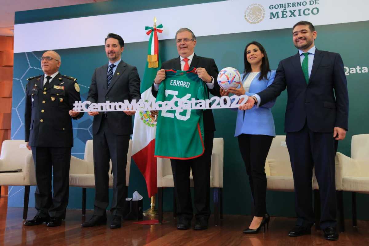 Marcelo Ebrard presenta el Centro de México Qatar 2022