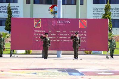 nuevo comandante del 97 Batallón Infantería adscrito en El Mineral