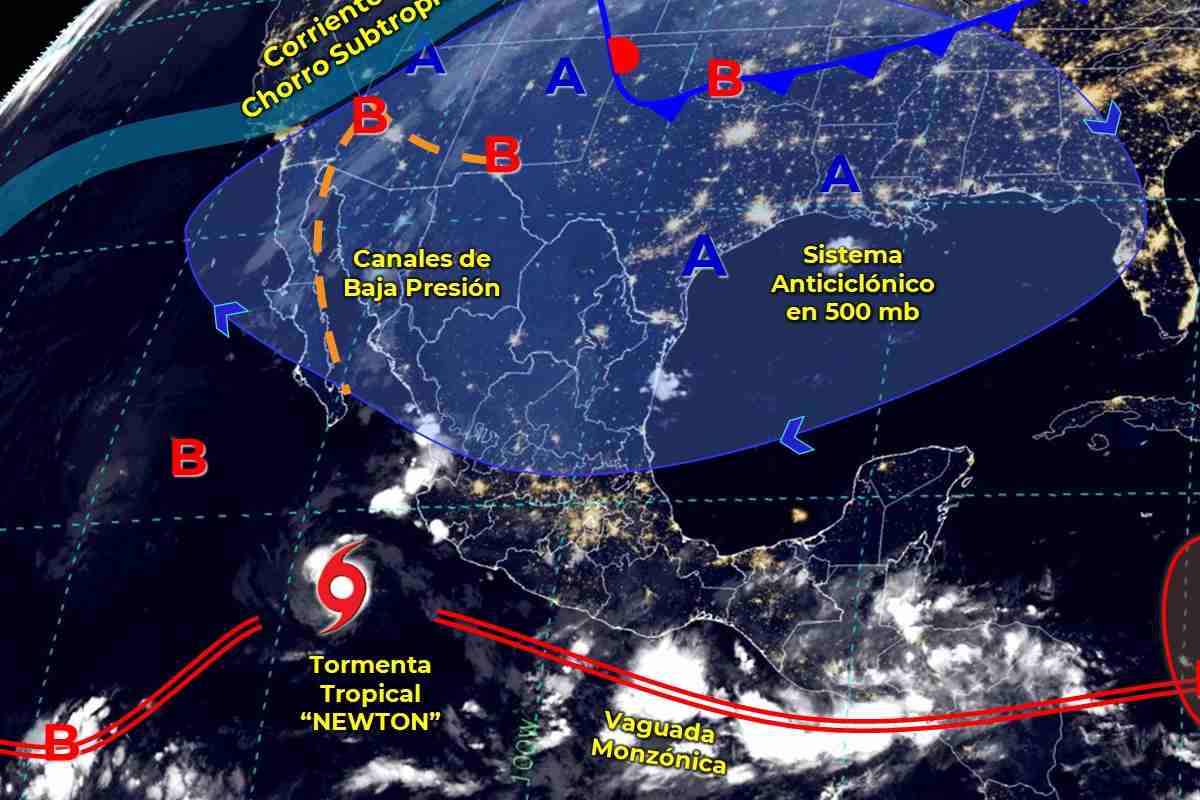 Mapa meteorológico de México de este 22 de septiembre