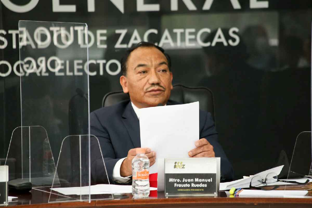 Juan Manuel Frausto Ruedas, consejero presidente del IEEZ. | Foto: Cortesía.