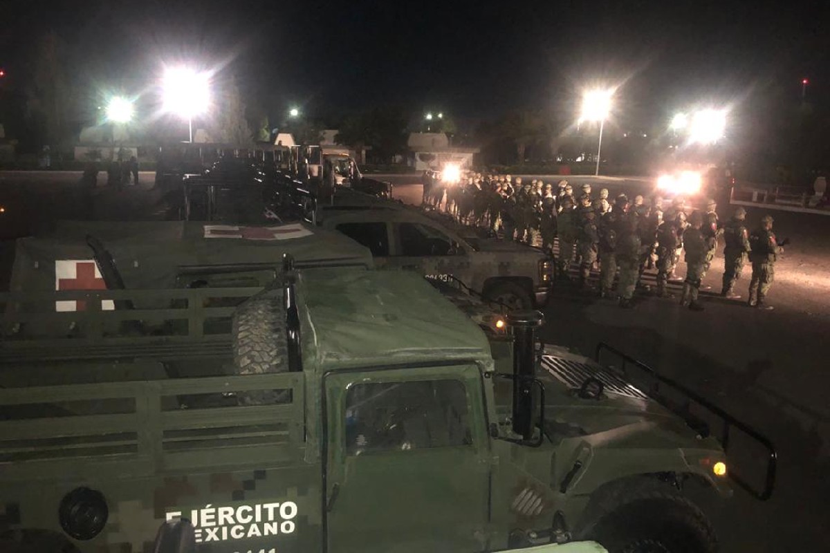 Llegan tropas del Ejército a Zacatecas